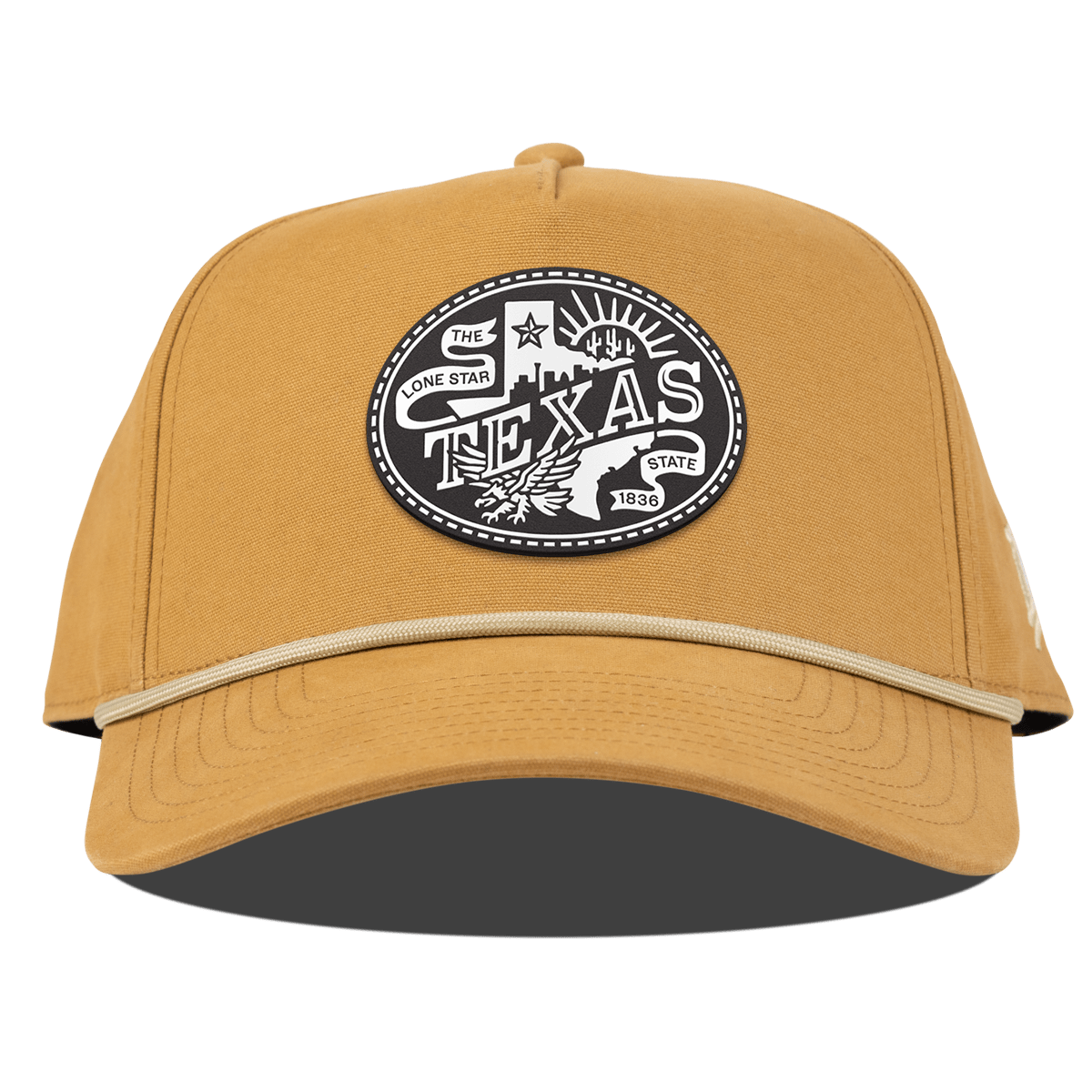 Texas Traveler Curved Canvas 5 Panel Rope Wheat