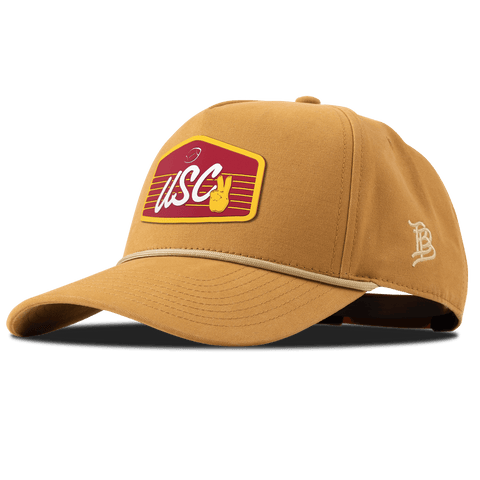 University of Southern California "Trojans Football" Curved Canvas 5 Panel Rope Wheat