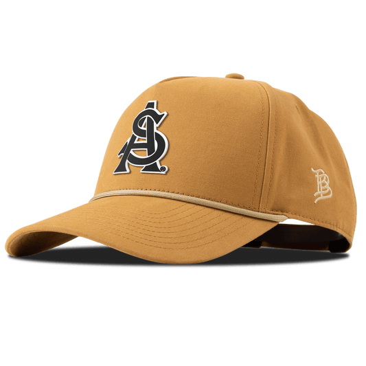 Arizona State University "Vintage ASU Team Logo" Curved Canvas 5 Panel Rope Wheat