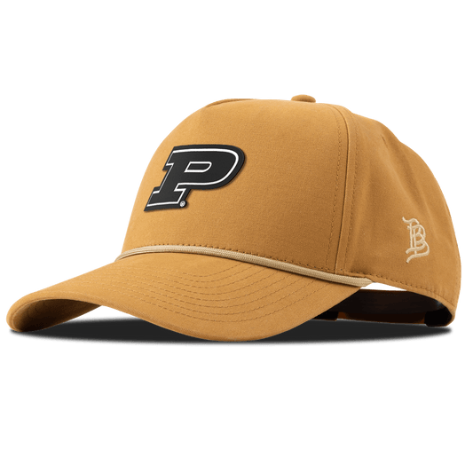 Purdue University "Vintage Purdue Team Logo" Curved Canvas 5 Panel Rope Wheat