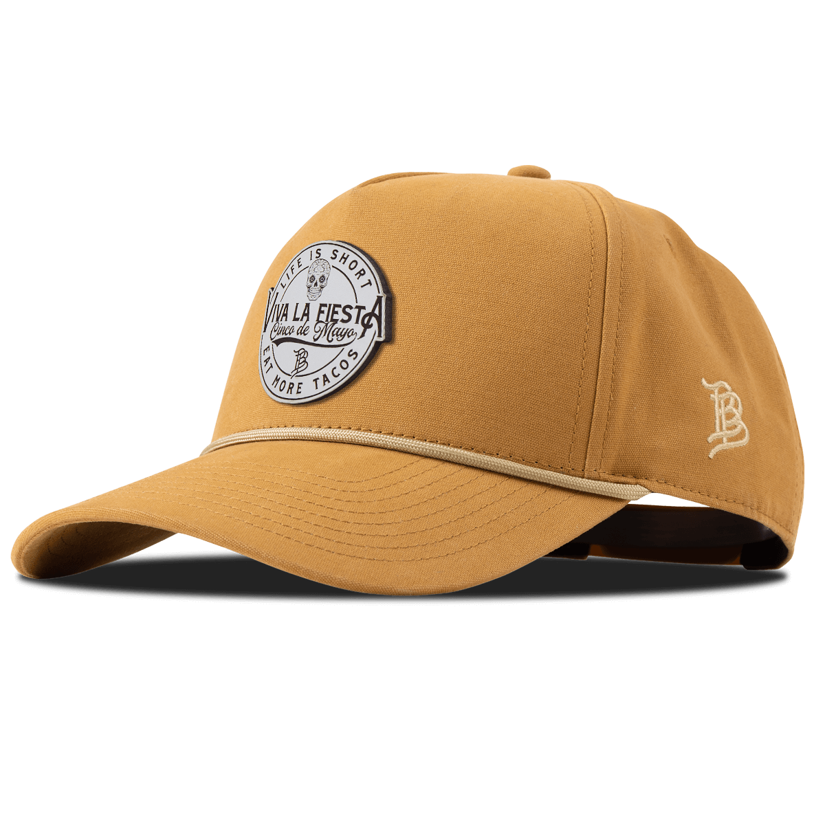 Branded Fiesta Canvas 5 Panel Rope Wheat