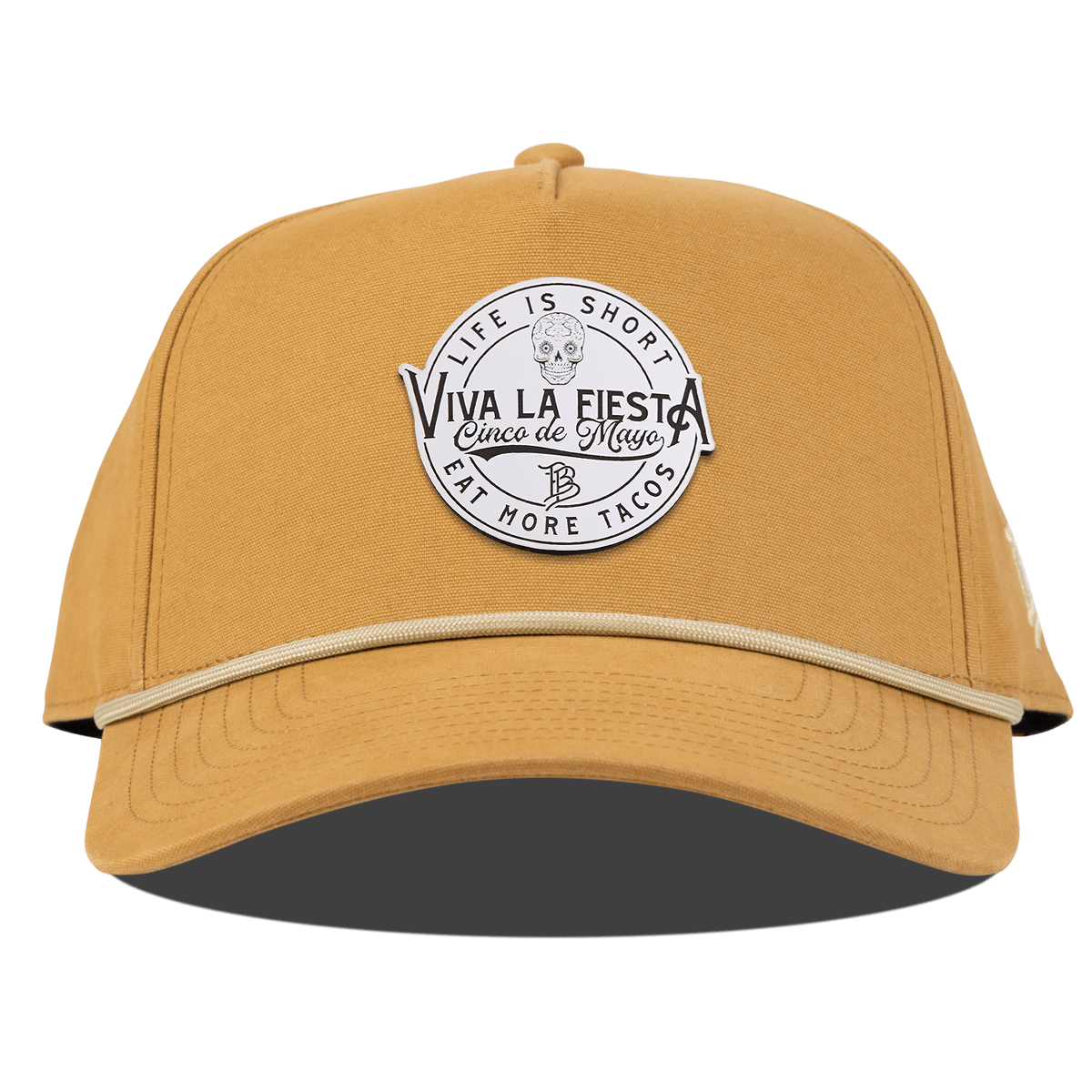 Branded Fiesta Curved Canvas 5 Panel Rope Wheat