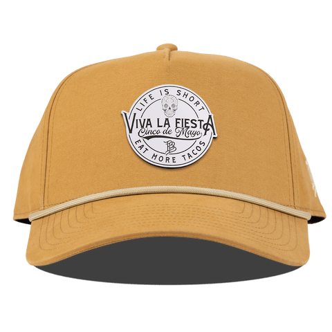 Branded Fiesta Curved Canvas 5 Panel Rope Wheat