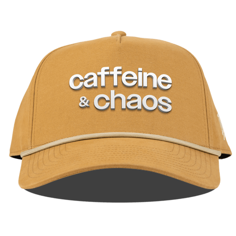 Caffeine & Chaos Curved Canvas 5 Panel Rope Wheat