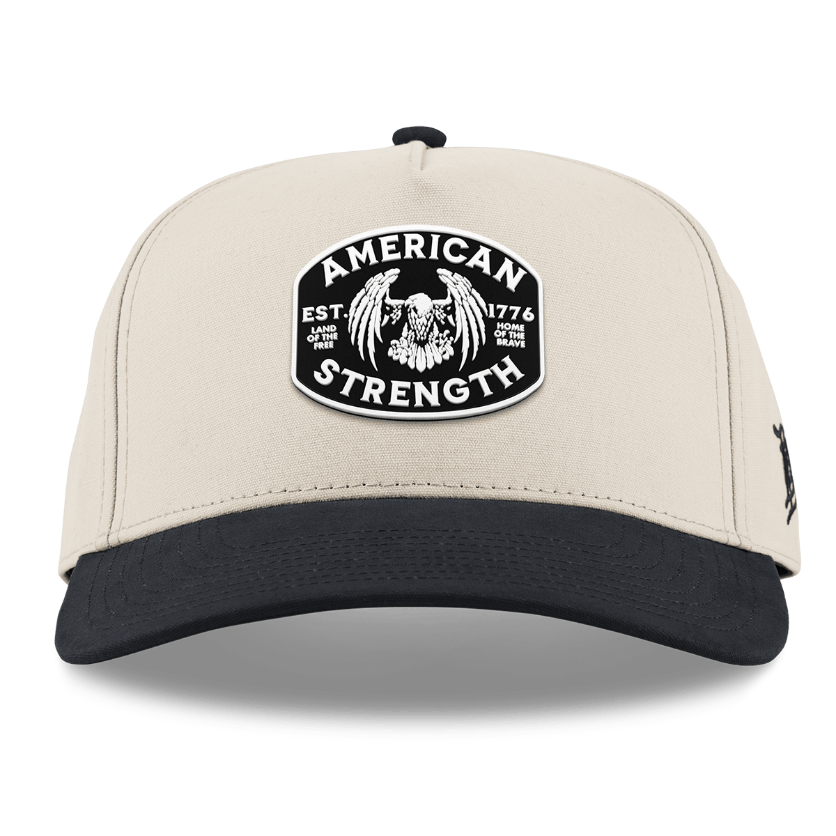 American Strength Curved 5 Panel Canvas Beige/Vintage Black
