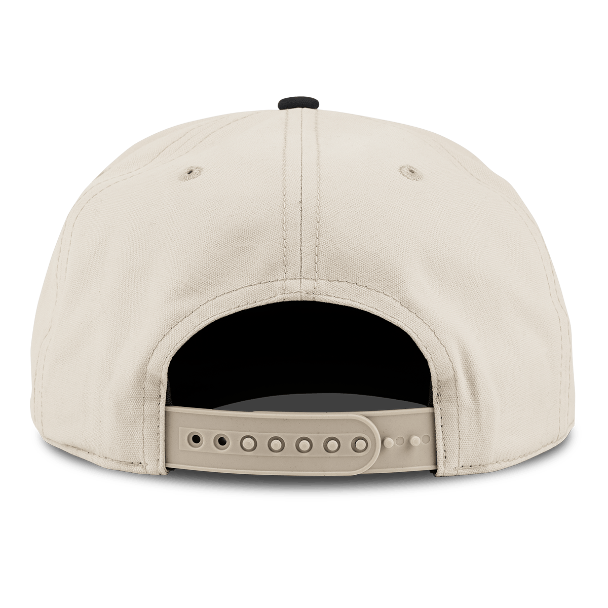 2026 U.S. Open Emblem Curved 5 Panel Canvas Back Beige/Vintage Black