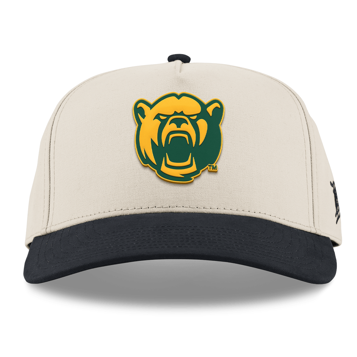 Baylor University "Baylor Bear" Curved 5 Panel Canvas Beige/Vintage Black