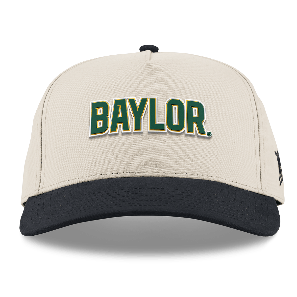 Baylor University "Baylor Block" Curved 5 Panel Canvas Beige/Vintage Black