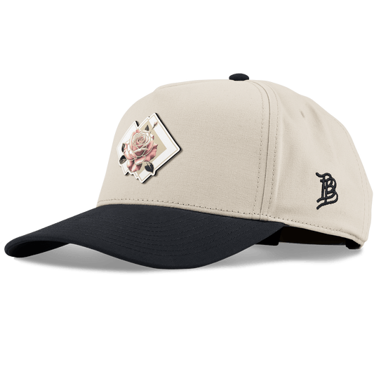 Blush Rose Curved 5 Panel Canvas Beige/Vintage Black