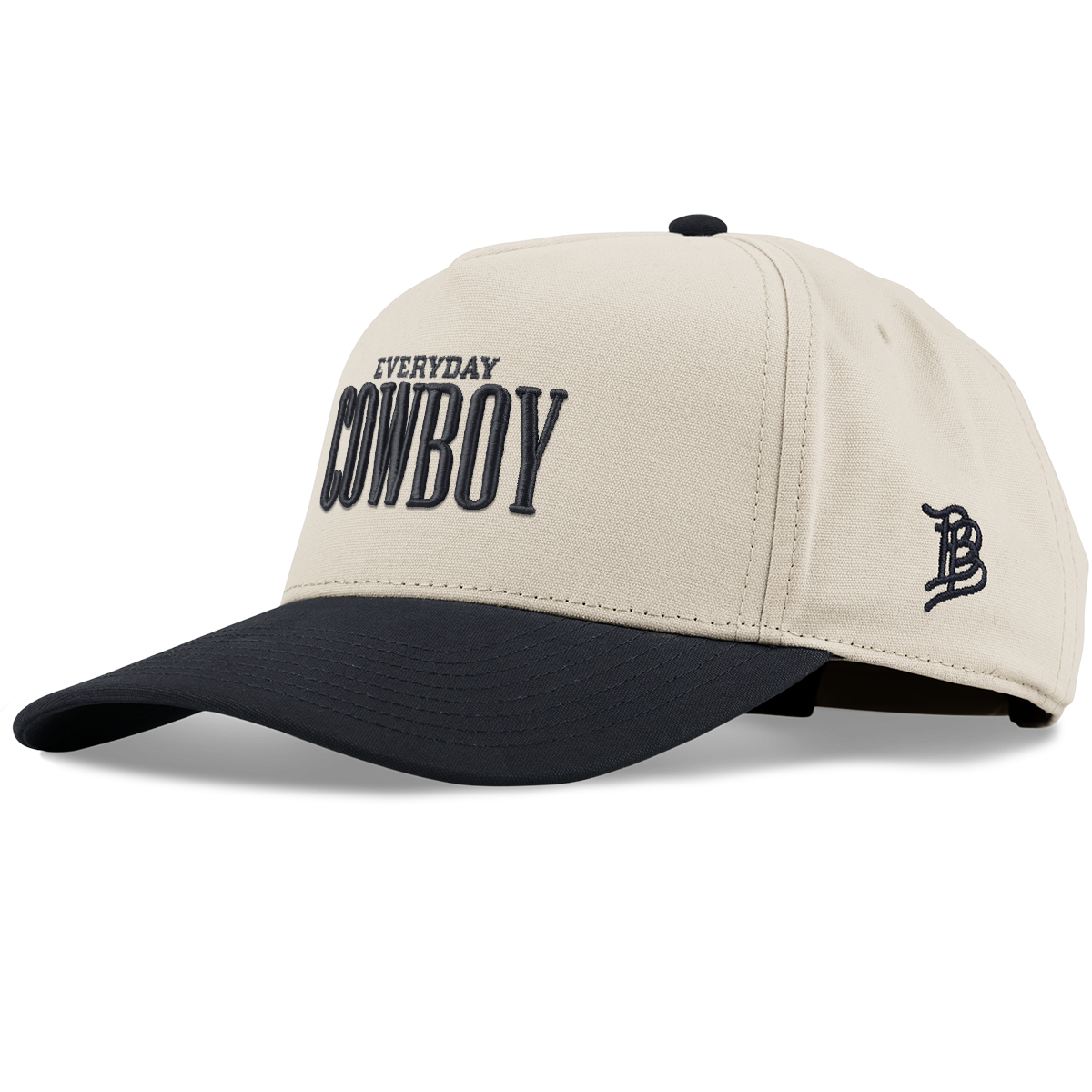 Everyday Cowboy Curved 5 Panel Canvas Beige/Vintage Black