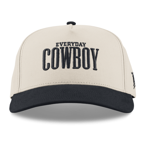 Everyday Cowboy Curved 5 Panel Canvas Beige/Vintage Black