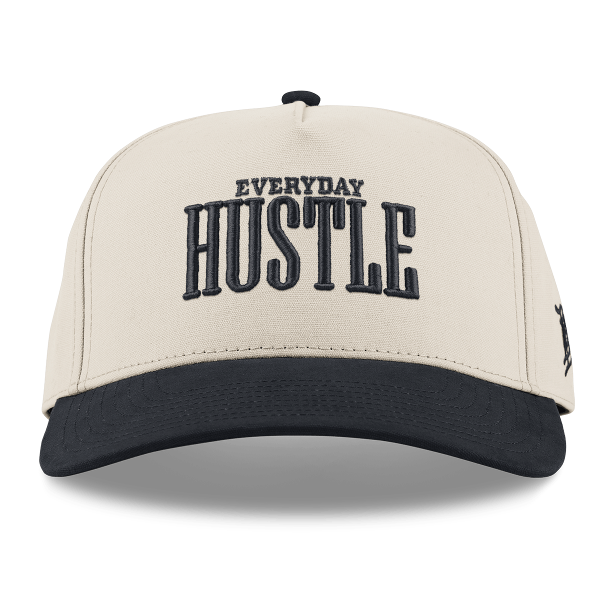 Everyday Hustle Curved 5 Panel Canvas Beige/Vintage Black