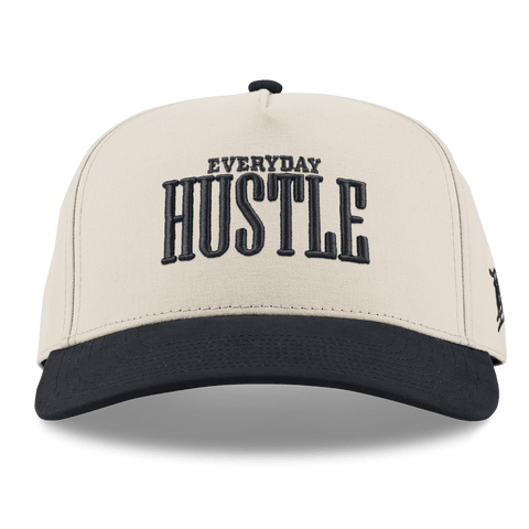 Everyday Hustle Curved 5 Panel Canvas Beige/Vintage Black