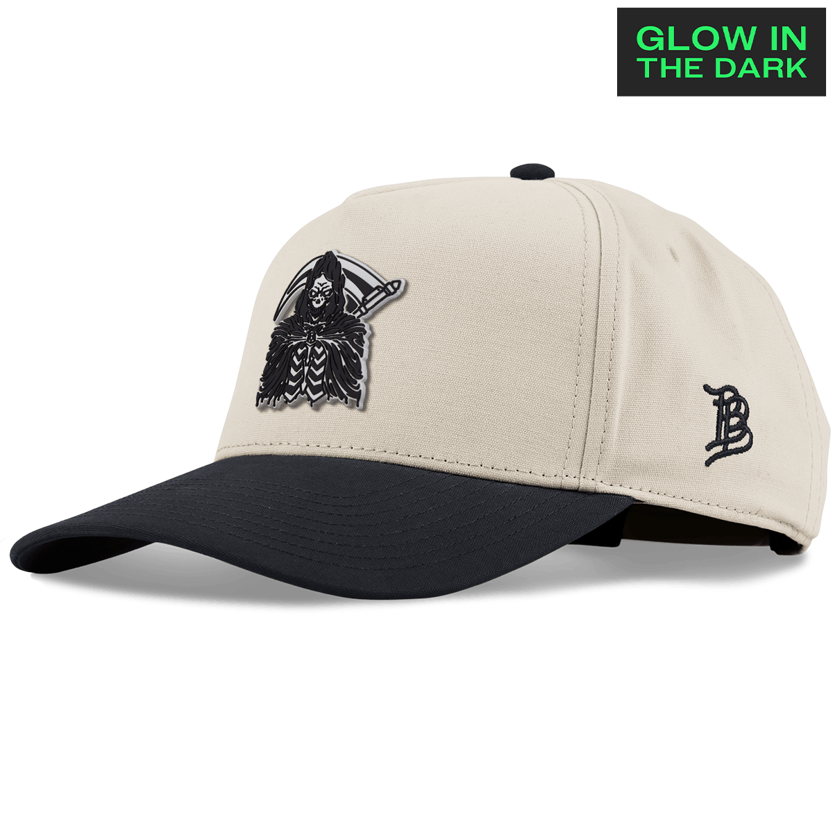 Grim Reaper Glow Curved 5 Panel Canvas Beige/Vintage Black