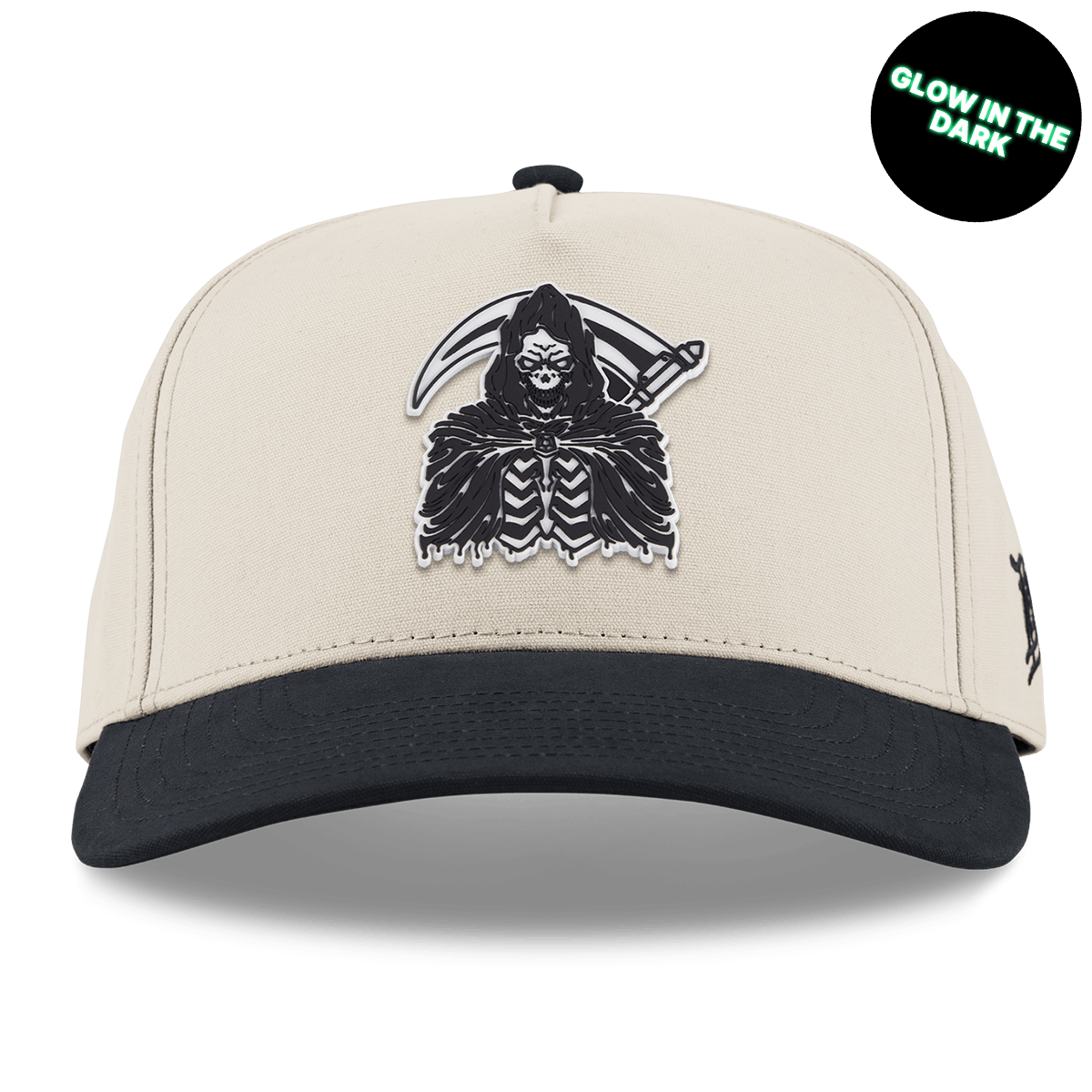 Grim Reaper Glow Curved 5 Panel Canvas Beige/Vintage Black