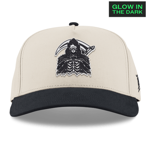 Grim Reaper Glow Curved 5 Panel Canvas Beige/Vintage Black