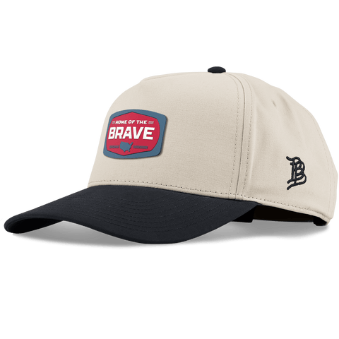 Home of the Brave Curved 5 Panel Canvas Back Beige/Vintage Black
