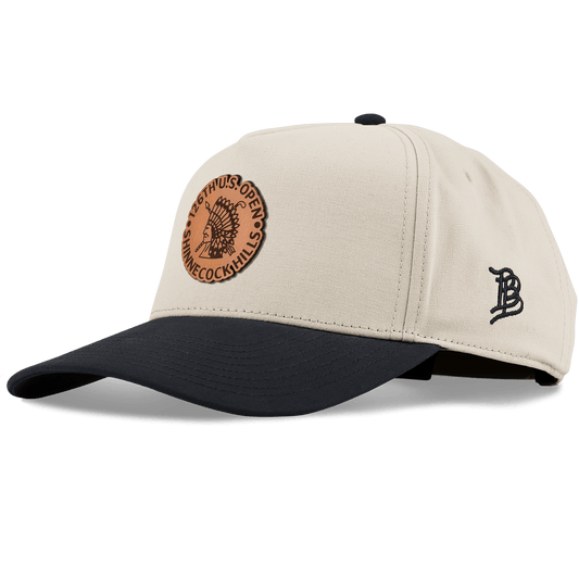 2026 U.S. Open Emblem Curved 5 Panel Canvas Beige/Vintage Black
