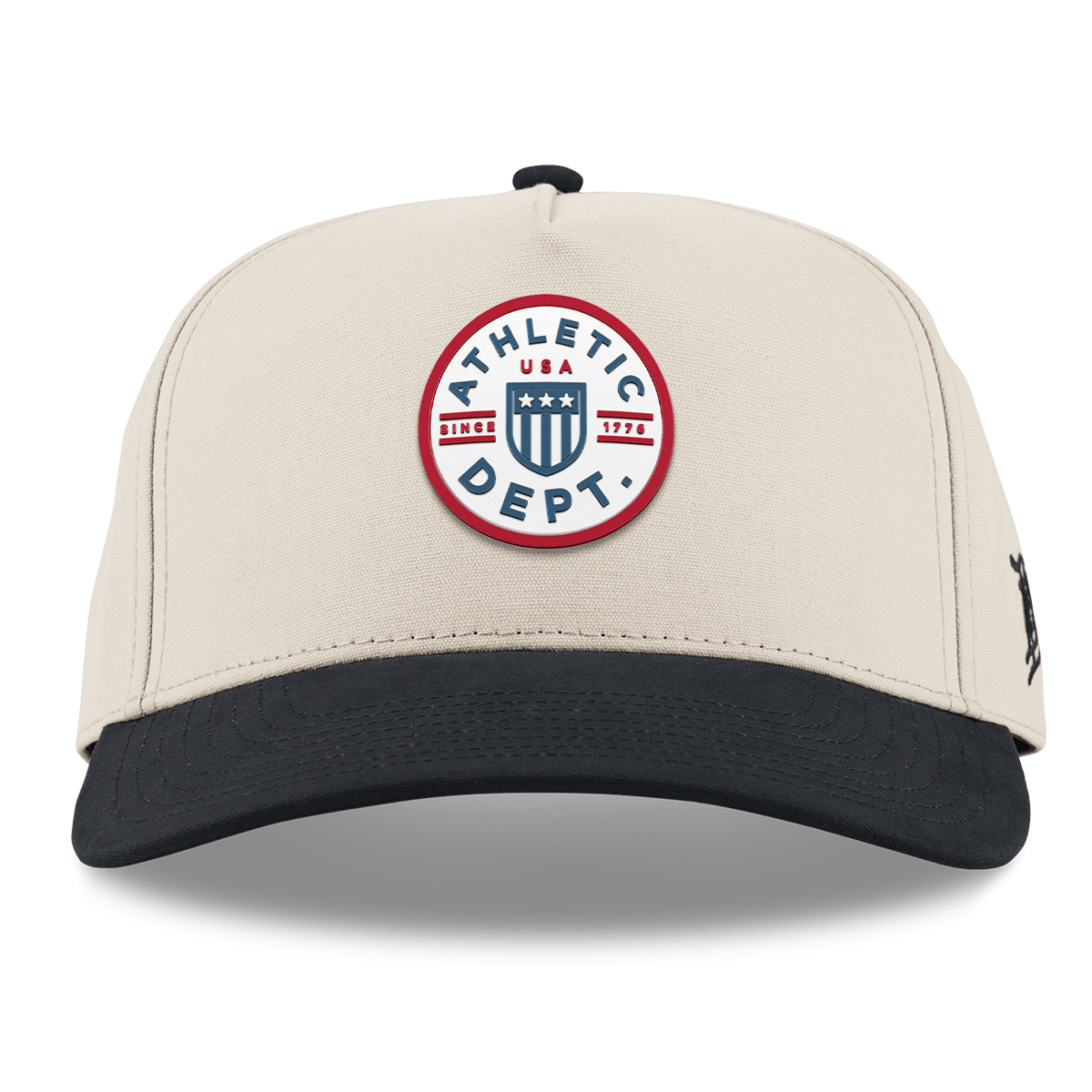 Liberty Letterman Curved 5 Panel Canvas Back Beige/Vintage Black