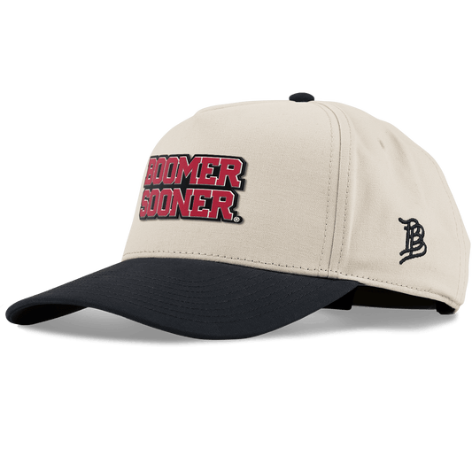 University of Oklahoma "Oklahoma Block" Curved 5 Panel Canvas Beige/Vintage Black