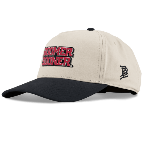 University of Oklahoma "Oklahoma Block" Curved 5 Panel Canvas Beige/Vintage Black