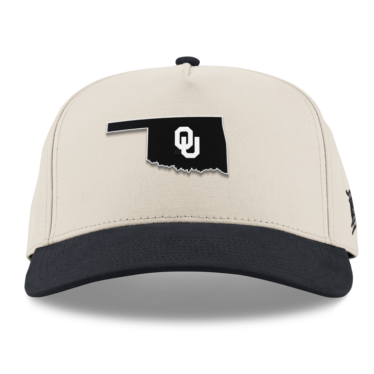 University of Oklahoma "Oklahoma Vintage Series" Curved 5 Panel Canvas Beige/Vintage Black
