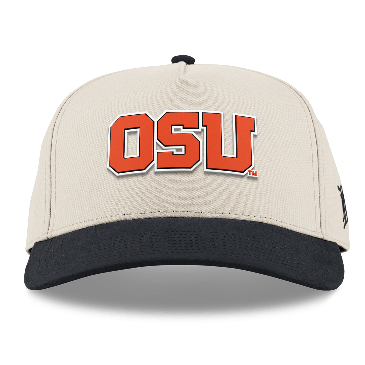 Oregon State University "Oregon State Block" Curved 5 Panel Canvas Beige/Vintage Black