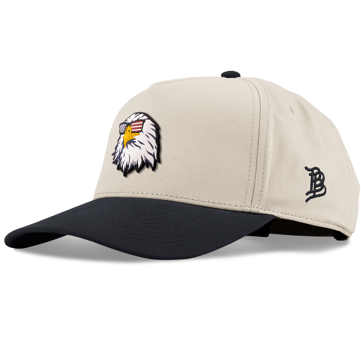 Party Eagle Curved 5 Panel Canvas Beige/Vintage Black