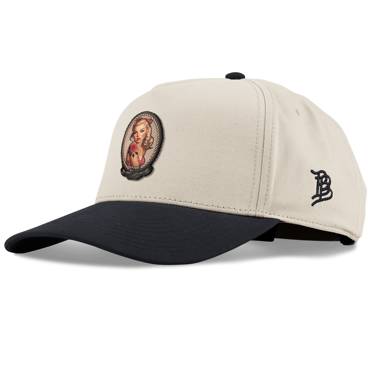 Portrait Piece Curved 5 Panel Canvas Beige/Vintage Black