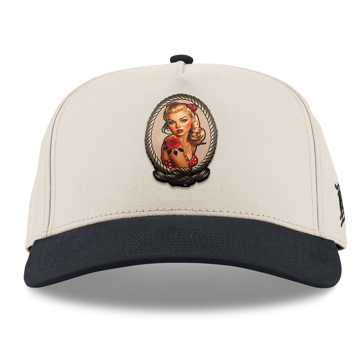 Portrait Piece Curved 5 Panel Canvas Beige/Vintage Black