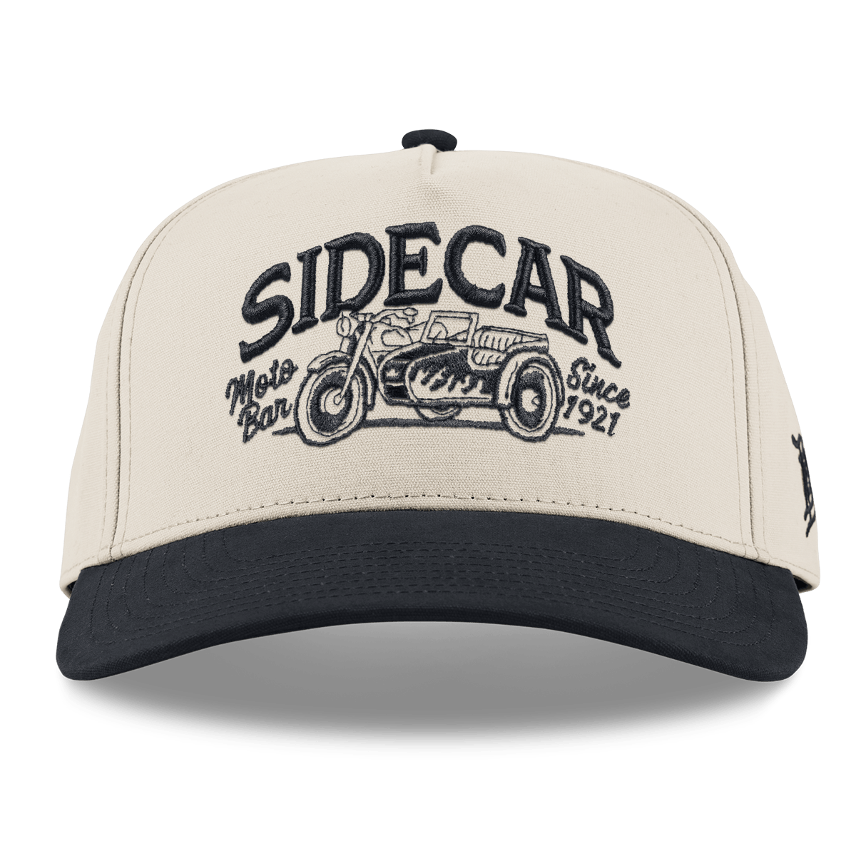 Sidecar Moto Bar Curved 5 Panel Canvas Beige/Vintage Black