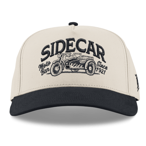 Sidecar Moto Bar Curved 5 Panel Canvas Beige/Vintage Black