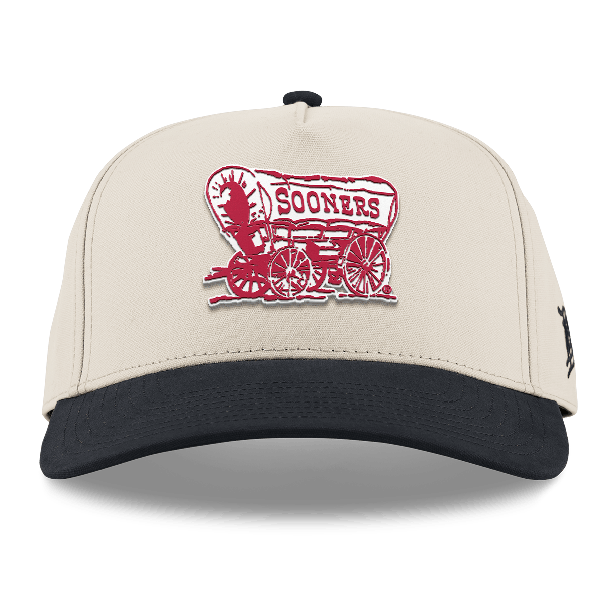 University of Oklahoma "Sooner Schooner" Curved 5 Panel Canvas Beige/Vintage Black
