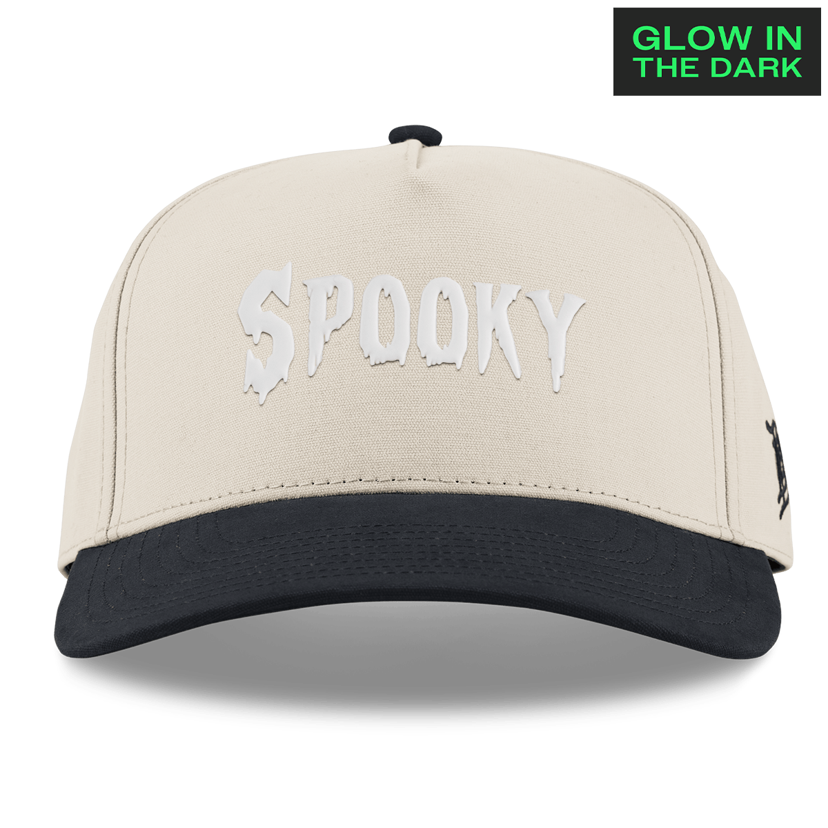 Spooky Glow Curved 5 Panel Canvas Beige/Vintage Black