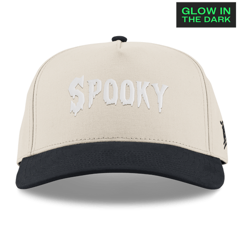 Spooky Glow Curved 5 Panel Canvas Beige/Vintage Black