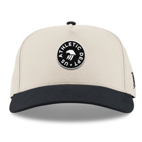 Eagle Athletic Curved 5 Panel Canvas Beige/Vintage Black