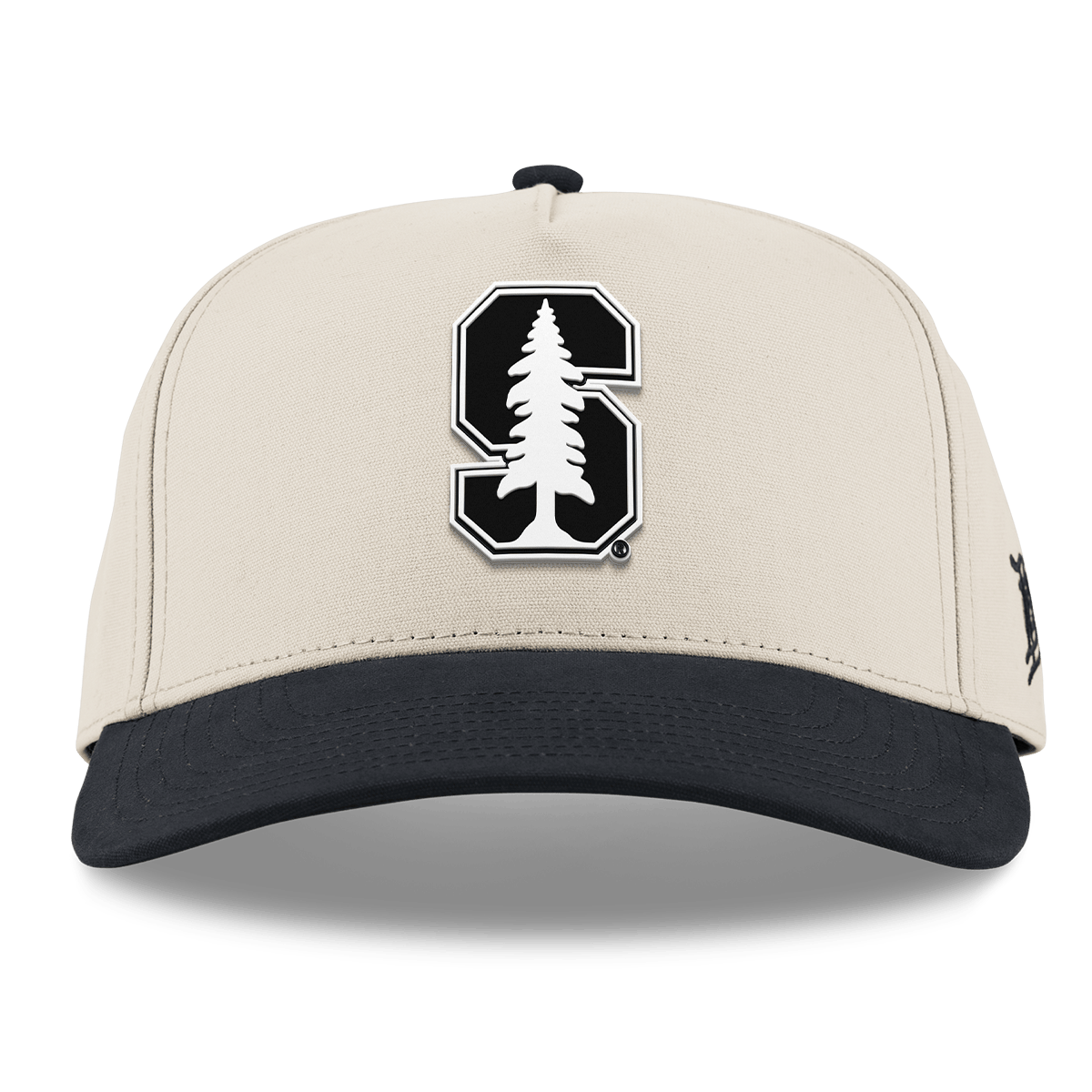 Stanford University "Vintage Stanford Team Logo" Curved 5 Panel Canvas Beige/Vintage Black