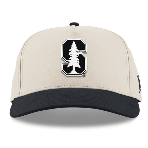 Stanford University "Vintage Stanford Team Logo" Curved 5 Panel Canvas Beige/Vintage Black