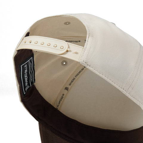 Bare Curved 5 Panel Canvas Beige/Vintage Brown
