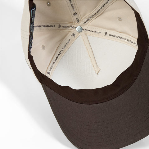 Bare Curved 5 Panel Canvas Beige/Vintage Brown