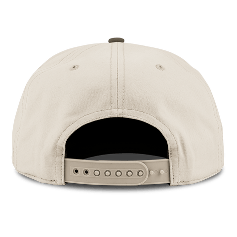 Pennsylvania Timber Camo Patriot Curved 5 Panel Canvas Beige/Vintage Loden Back
