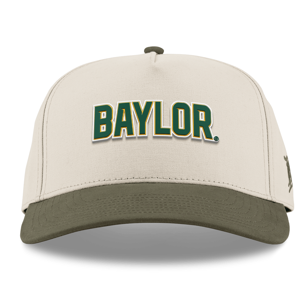 Baylor University "Baylor Block" Curved 5 Panel Canvas Beige/Vintage Loden
