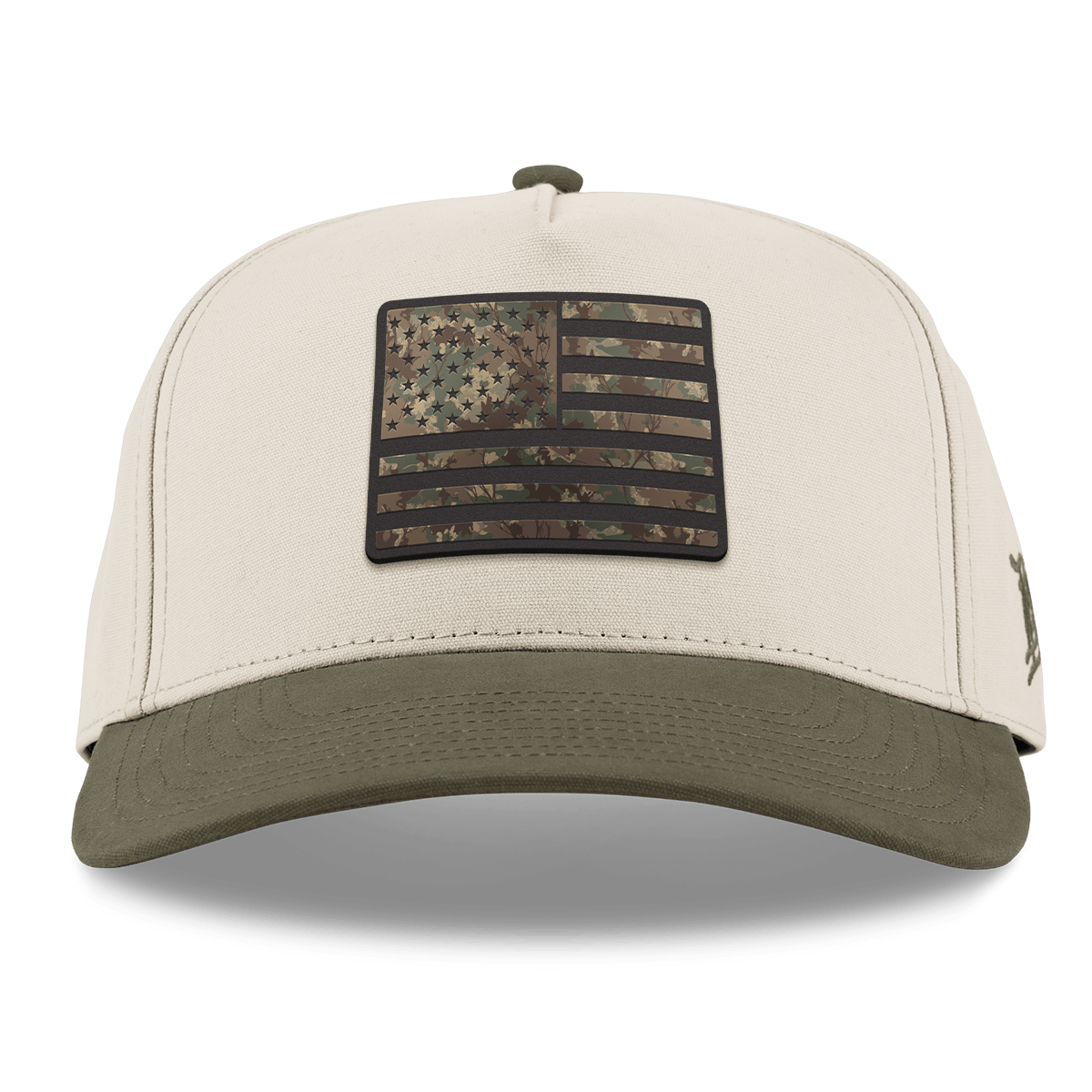 Colorado Timber Camo Patriot Curved 5 Panel Canvas Beige/Vintage Loden