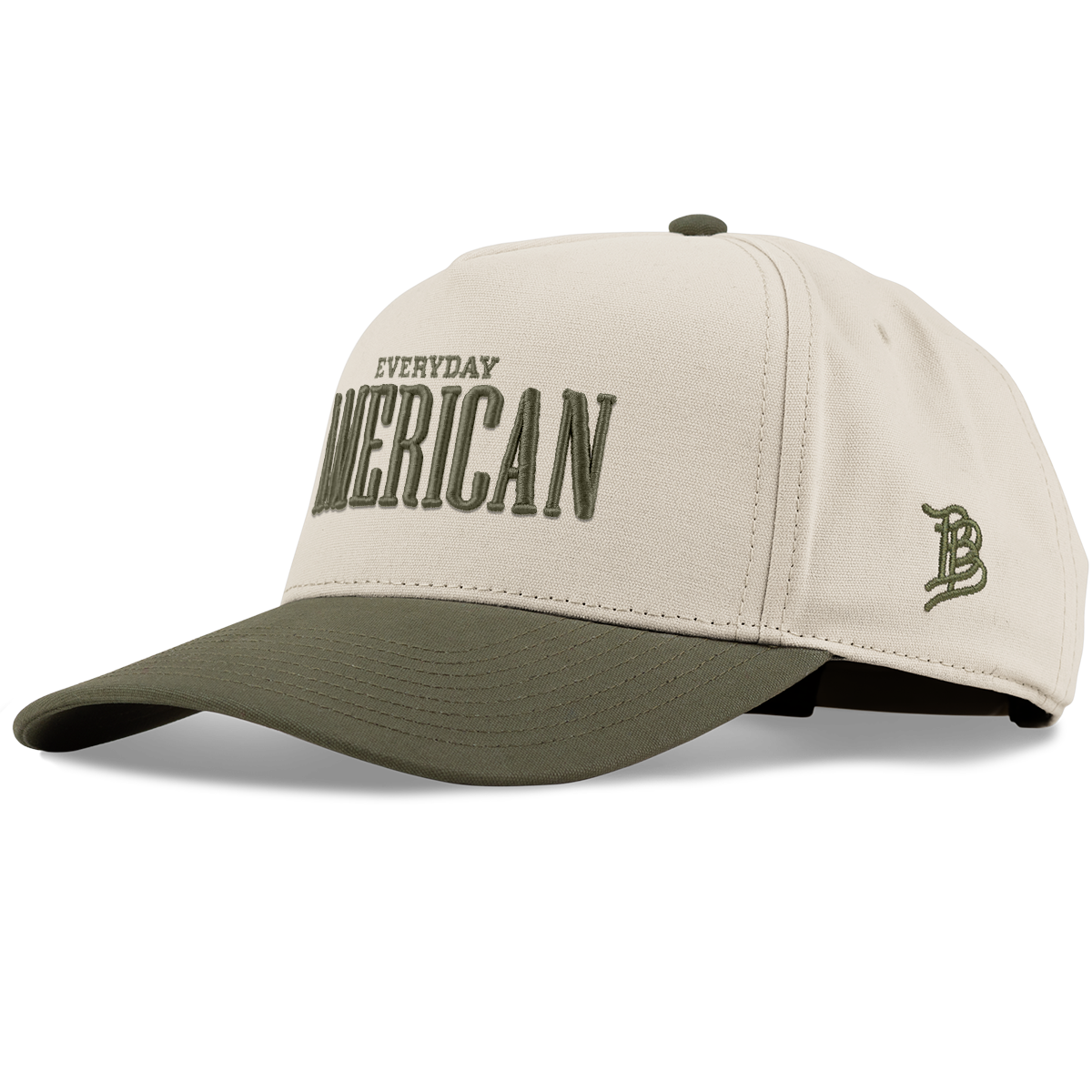 Everyday American Curved 5 Panel Canvas Beige/Vintage Loden