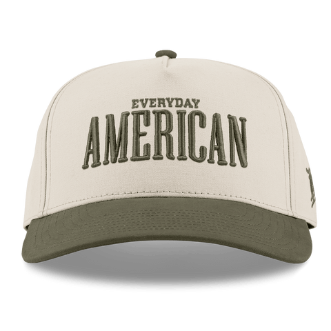 Everyday American Curved 5 Panel Canvas Beige/Vintage Loden
