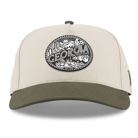 Georgia Traveler Curved 5 Panel Canvas Beige/Vintage Loden