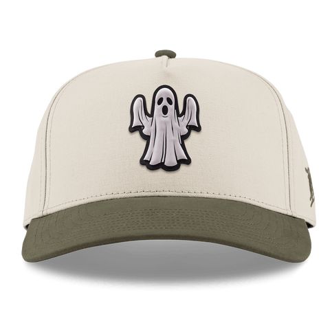 Ghostly PVC Curved 5 Panel Canvas Beige/Vintage Loden