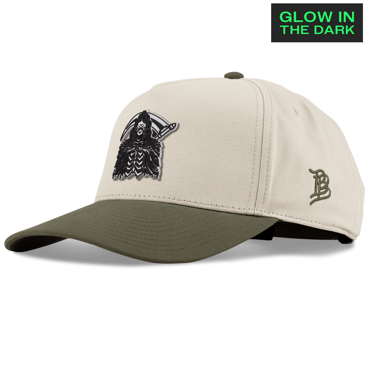 Grim Reaper Glow Curved 5 Panel Canvas Beige/Vintage Loden