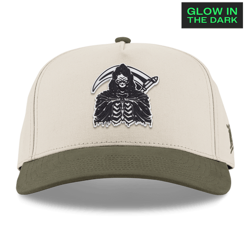 Grim Reaper Glow Curved 5 Panel Canvas Beige/Vintage Loden