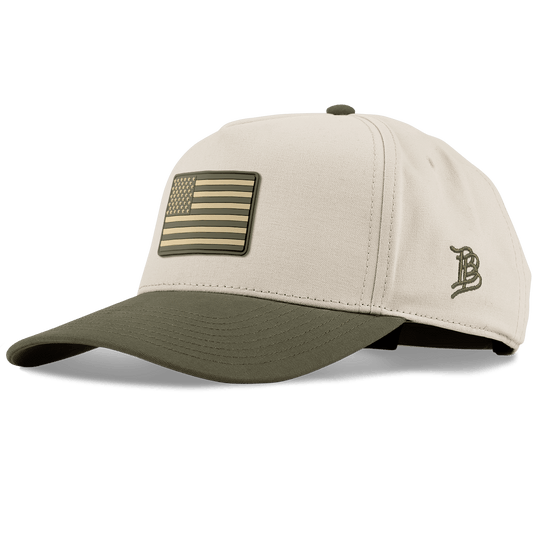Legacy Old Glory Curved 5 Panel Canvas Beige/Vintage Loden